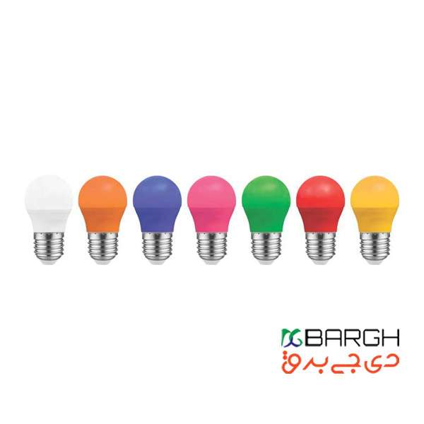  لامپ ال ای دی حبابدار رنگی تزئینی 3 وات نمانور